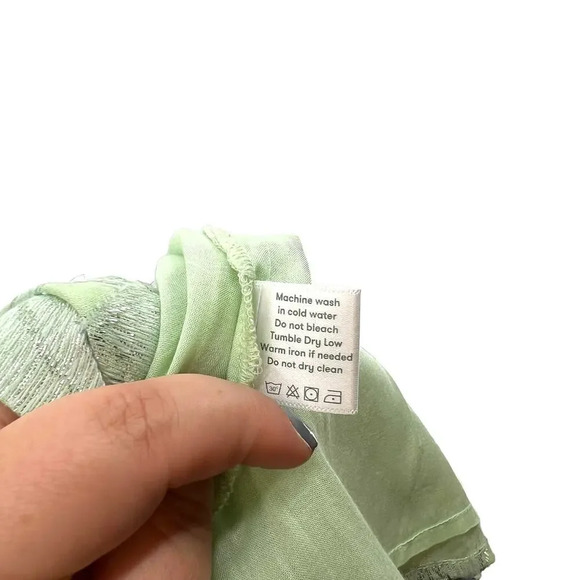 Roller Rabbit Clermont Blanche Lurex A-Line Skirt‎ in Mint Green Size Medium - Picture 9 of 9